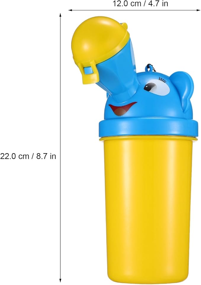 Urine Bucket Portable Kids Travel Potty with Cleaning Brush for Outdoor Use Portable Urinal Bottle Baby Pee Potty Essentials Car Abs Child
