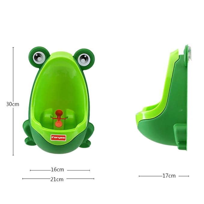 Cute Frog Potty Training Urinal for Boys with Funny Aiming Target - Blue