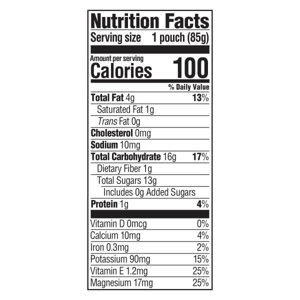 Happy Baby Organics Stage 2 Baby Food Pouches, Gluten Free, Vegan Snack, Nutty Blends, Pears & Cashew Butter, 3 Ounce (Pack of 12)