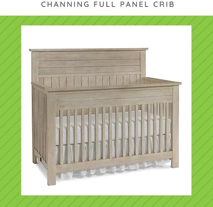 Toddler Bed Safety Guard Rail for Bel Amore & Cosi Bella Convertible Cribs by Bivona - Solid Wood Rail for Convertible Crib to Toddler Bed - Safety Guard Rail for Children (Sea Washed Pine - Channing)