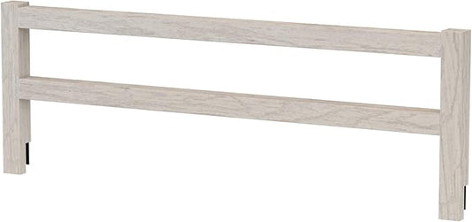 Safety Guard Rail for Baby, Kids, and Children - Solid Wood Safety Bed Rail for Toddlers - Easy Installation - Premium Protection for Bunk, Twin, Full, Queen and King Size Beds - (Antique White)
