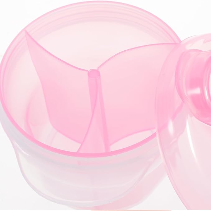 Healifty Rotating Milk Powder Box Baby Formula Dispenser Portable Storage Container Food Divider for Travel and Outdoor Use 3.74X3.34X3.34 Inch