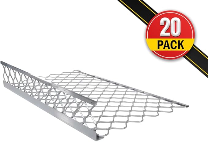 Mytee Products (20 Pack) 40"x24" (Drop) Aluminum Mesh Brick Guard Corner Protector - L Shape Mesh Edge Guard Corrosion Resistant