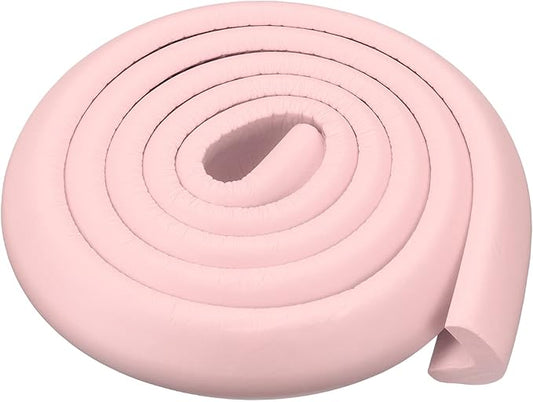 uxcell Corner Guards Edge Protectors 6.56ft(2M), 4Pack Foam Safety Bumper L Shape for Furniture Corner Table Edge Guard, Pink