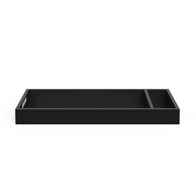 Child Craft Universal Changing Table Topper, Convert Dresser into a Changing Table Surface, Securely Attaches, Non-Toxic, Baby Safe Finish (Ebony)
