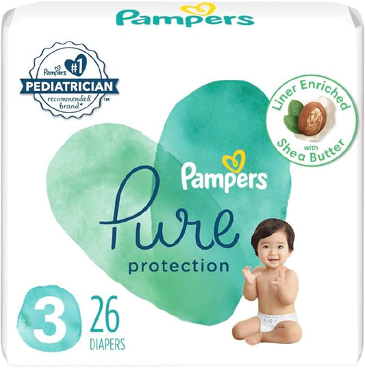pampers Pure Protection Diaper Size 3 26 ct Old