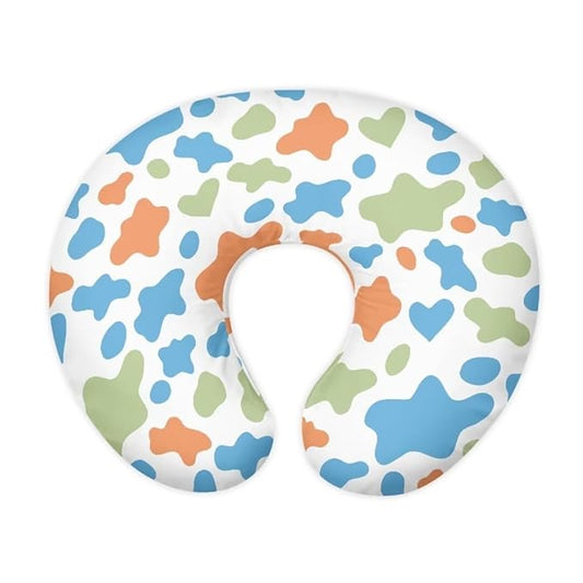 Jeiento Color Cow Spots Nursing Pillow Covers for Nursing Pillow and Positioner U-Shaped Pillowcase with Hidden Zipper Snug Feeding Pillow Covers for Breastfeeding Moms Gift
