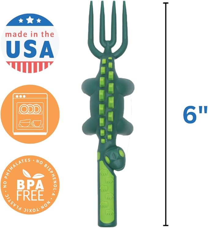 Constructive Eating - Toddler Utensils Made in USA - Silverware for Toddlers - Utensils for Kids - Constructive Eating Utensil Set
