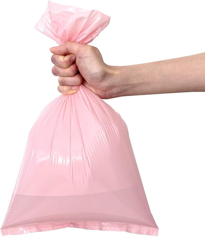 BOS Amazing Odor Sealing Baby Diaper Disposal Bags - Durable and Unscented [Size: S, Color: Pink] (150 count, Pack of 2) (300 Bags)