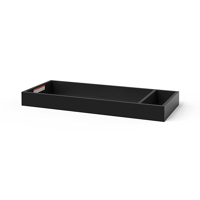 Child Craft Universal Changing Table Topper, Convert Dresser into a Changing Table Surface, Securely Attaches, Non-Toxic, Baby Safe Finish (Ebony)