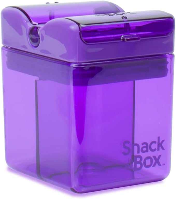 Precidio Design Snack in the Box NEW Little Finger-Friendly Eco-Friendly Reusable Snack Container (Purple) 1001PR