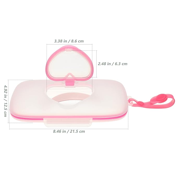 On- The- Go Wipes Dispenser Baby Outdoor Travel Stroller Wet Wipes Box Refillable Container for Car Bathroom Living Room