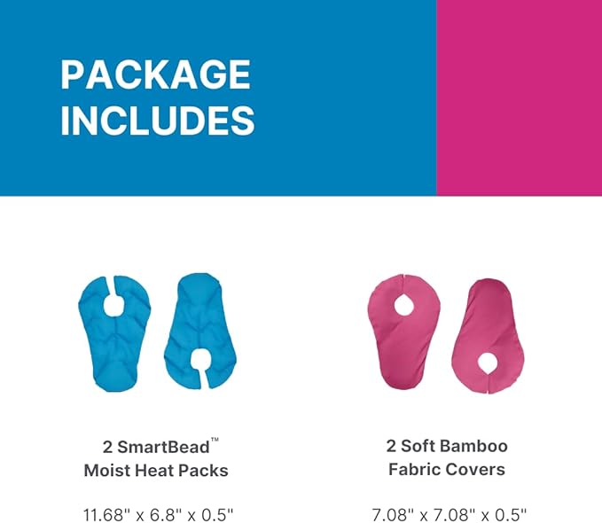NatraCure Breastfeeding Moist Heat Pads - Encourage Letdown, Increase Milk Flow, Unclog Milk Ducts, Relieve Mastitis, Breast Heating Pad Breastfeeding - 2 Count (1 Pair; Pack of 1)