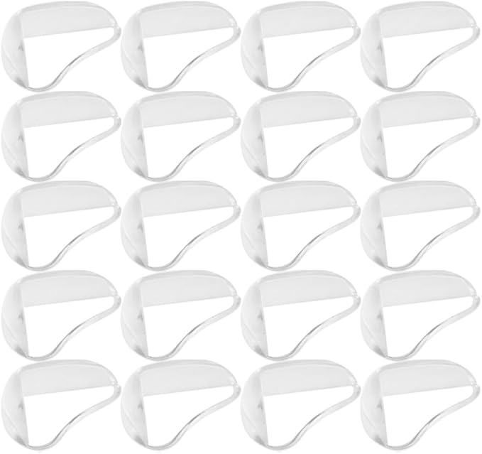 TEHAUX 20pcs Child Safety Corner Bumpers Soft Furniture Protective Guards for Edges and Corners Baby Proofing for Tables and Cabinets Clear Design