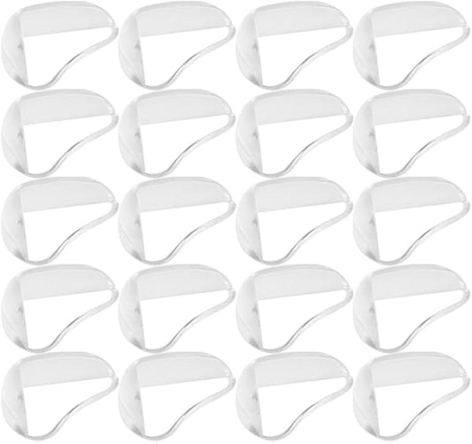 TEHAUX 20pcs Child Safety Corner Bumpers Soft Furniture Protective Guards for Edges and Corners Baby Proofing for Tables and Cabinets Clear Design