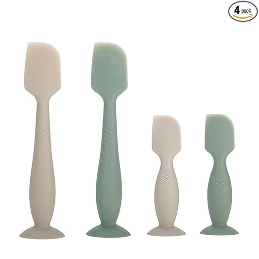 Baby Diaper Cream Spatula Applicator, 4 Pack Butt Spatula Diaper Rash Cream Applicator for Butt Paste Diaper Cream, Newborn Baby Essentials, 2 Large and 2 Mini Sizes