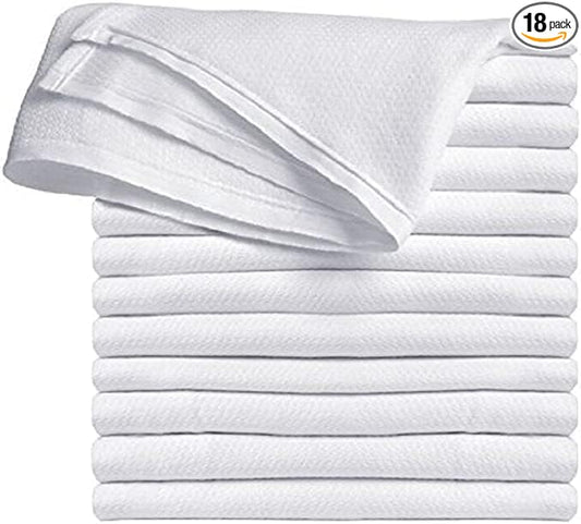 Premium 100% Cotton Cloth Diapers for Baby, 18 Pack Reusable, Machine Wash, Multipurpose Flat Fold Unisex Cloth Diaper