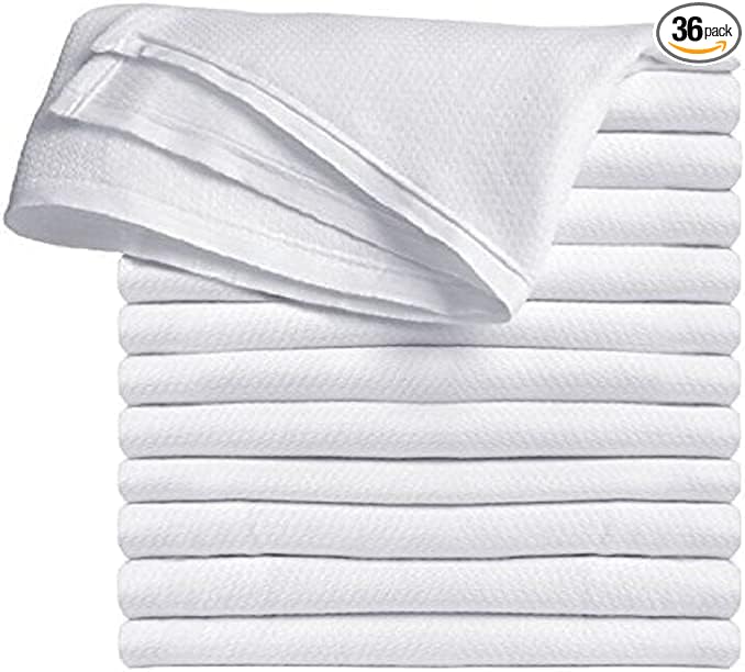 Premium 100% Cotton Cloth Diapers for Baby, 36 Pack Reusable, Machine Wash, Multipurpose Flat Fold Unisex Cloth Diaper