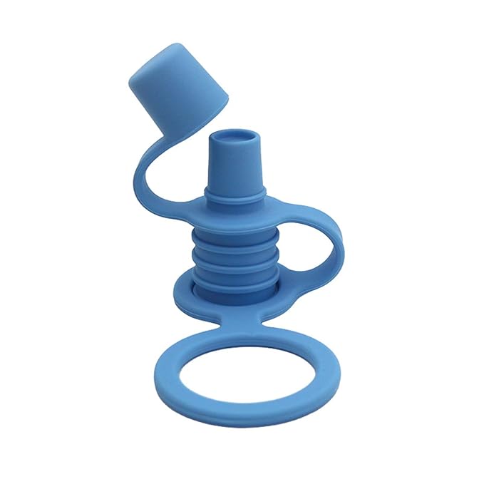 Colorful Water Bottle Spout Adapter for Kids No-Spill Silicone Water Bottle Spout Adapter Leak-Proof Food Pouch Tops Baby Water Bottle Cap Silicone Bottles Top Spout Adapter Replacement for Toddlers