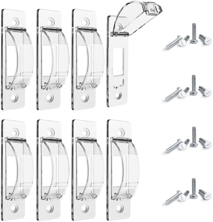 Wall Switch Guard, ILIVABLE Child Proof Light Switch Plate Covers Protects Your Lights from being Accidentally Turned On or Off by Children and Adults (Clear, 8 Pack)