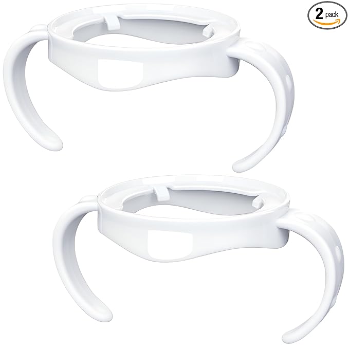 Baby Bottle Handles for Philips Avent Natural Baby Bottles, Compatible Avent Bottle Holder for Baby, 2 Count
