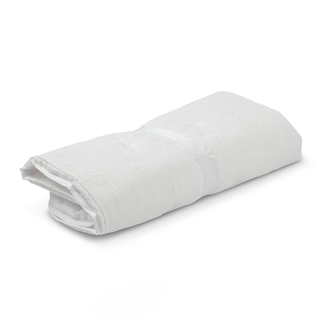 Serta Perfect Sleeper 2-in-1 Deluxe Pillow Top Changing Pad & Portable Changing Mat, White