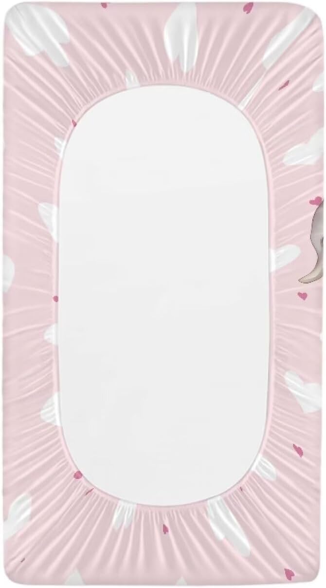 Elephant Changing Pad Cover Waterproof Comfy Cozy Universal Tray Table Mat Stretchy Baby Changing Table Cover Durable Lightweight Cradle Sheets