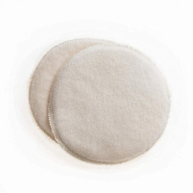 Soothingly Soft Merino Wool Nursing Pads, Style Softline, Extra Thickness, 7 in. Diameter