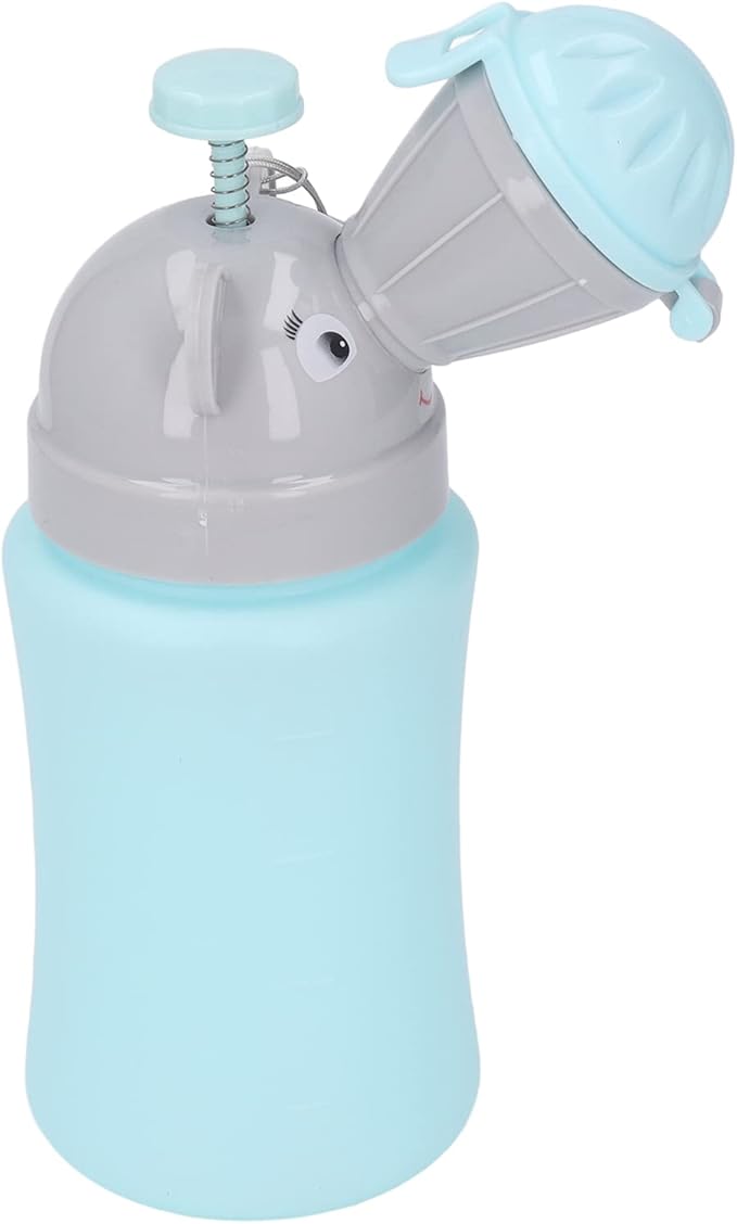 SUNGOOYUE Children Urinal Cup, Lightweight Portable Emergency Urinal Potty Toilet Pee Training Cup for Baby Toddlers (Blue for Boy)