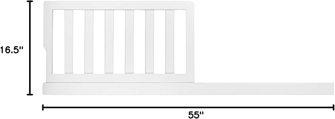 Evolur Toddler Guard Rail, Frost