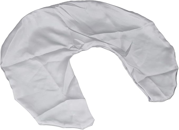 Satin Nursing Pillow Cover,Soft Washable Breathable,Protect for Baby Hair and Skin, Breastfeeding Pillow Slipcover for Feeding (Grey)