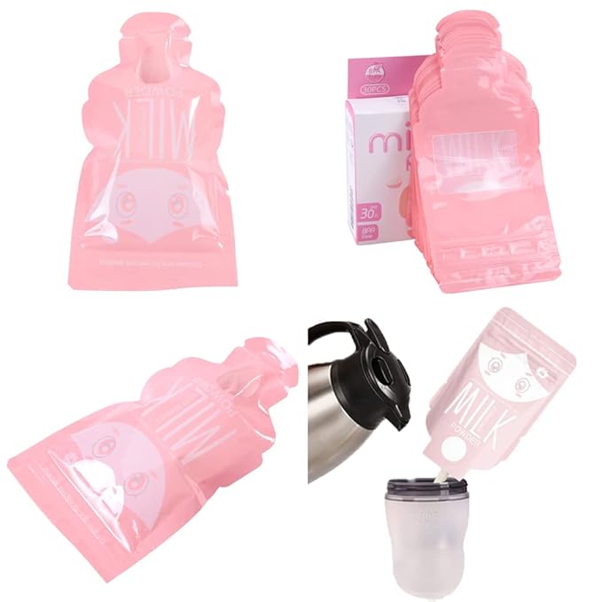 KUIDAMOS 30Pcs Milk Powder Storage Bag Disposable Milk Powder Bags Portable Storage Bag,Safe Antistatic Lightweight Multi Purpose Storage Bag for Beginner(30PCS) 12x4.2x10.5cm