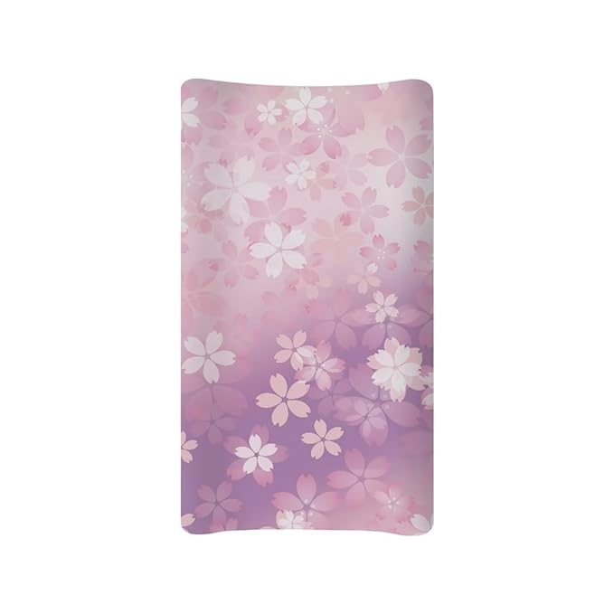Breathable Diaper Changing Pad Cover for Baby Girls and Boys, Soft Changing Table Sheets 16 * 32 Inches, Pink Cherry Blossom