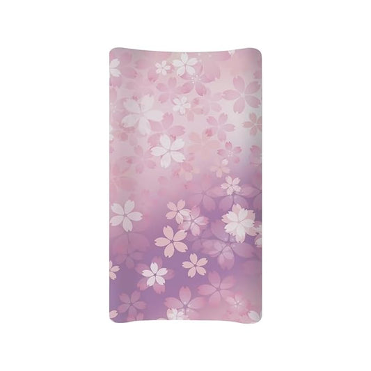 Breathable Diaper Changing Pad Cover for Baby Girls and Boys, Soft Changing Table Sheets 16 * 32 Inches, Pink Cherry Blossom
