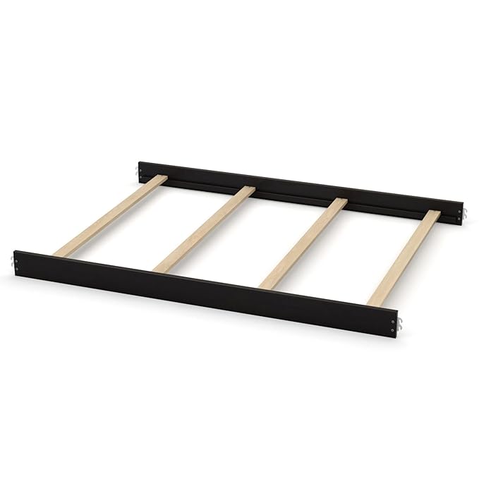 Full-Size Conversion Kit Bed Rails for Oxford, Soho, Ozlo & Avalon Baby Convertible Cribs - Solid Wood - Toddler and Adult Rail for Full-Size Bed - Nursery and Baby Furniture (Espresso, Hook-On Kit)