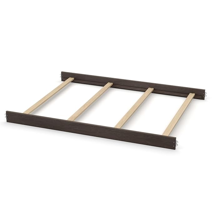 Full-Size Conversion Kit Bed Rails for Oxford, Soho, Ozlo & Avalon Baby Convertible Cribs - Solid Wood - Toddler and Adult Rail for Full-Size Bed - Nursery and Baby Furniture (Slate, Hook-On Kit)