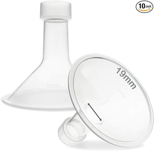 Nenesupply 19mm Flange Breastshield Compatible with Lansinoh Pump Parts and Breastpumps. Replacement to Lansinoh Flange 19mm Breastshield. Work with SignaturePro SmartPump Manual