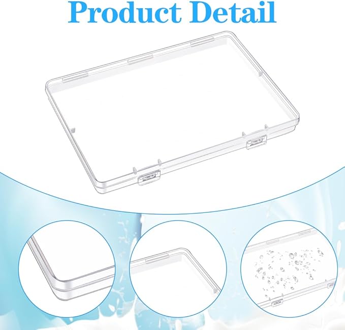 4 Pcs Clear Flat Breast Milk Freezer Storage Organizer, Space Saving Breastmilk Freezer Tray for Breastfeeding Bag Organization, Reusable Breastmilk Storage Containers, 7.48 x 5.11 x 0.67 in (4 Pcs)