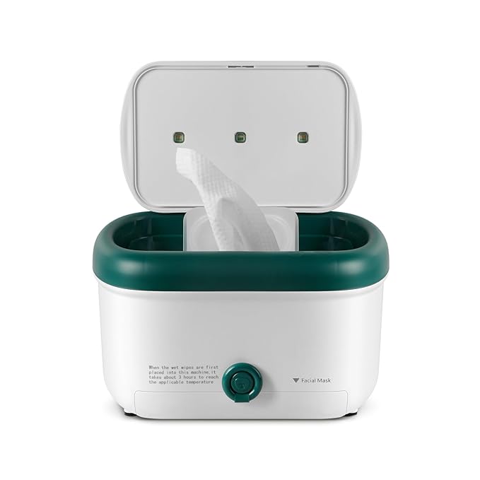 Baby Wipe Warmer, Large Capacity Diaper Wipe Warmer with Night Light, Auto Temperature Control, Keeps Baby Wipes Warm and Moist for Newborn Nighttime Changes