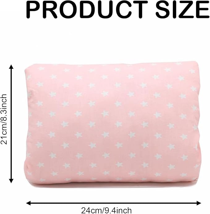 Cozy Cradle Arm Pillow for Feeding Baby, Baby Nursing Pillow Head Support Pillow for Breastfeeding (PinkWhite)