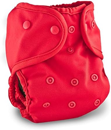 Buttons Cloth Diaper Cover - One Size (Cherry)