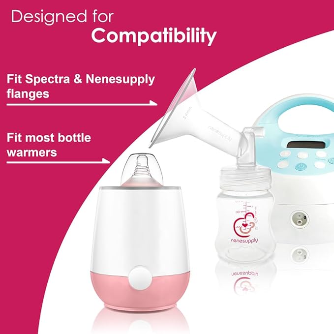 Nenesupply Natural Baby Bottles Newborn Flow Feeding Bottles Breastfeeding Bottle for Breastfed Babies Wide Neck 4.7oz Anti Colic Level 1 Nipple for 0+ Month Infant Replace Spectra Bottles for Pumping