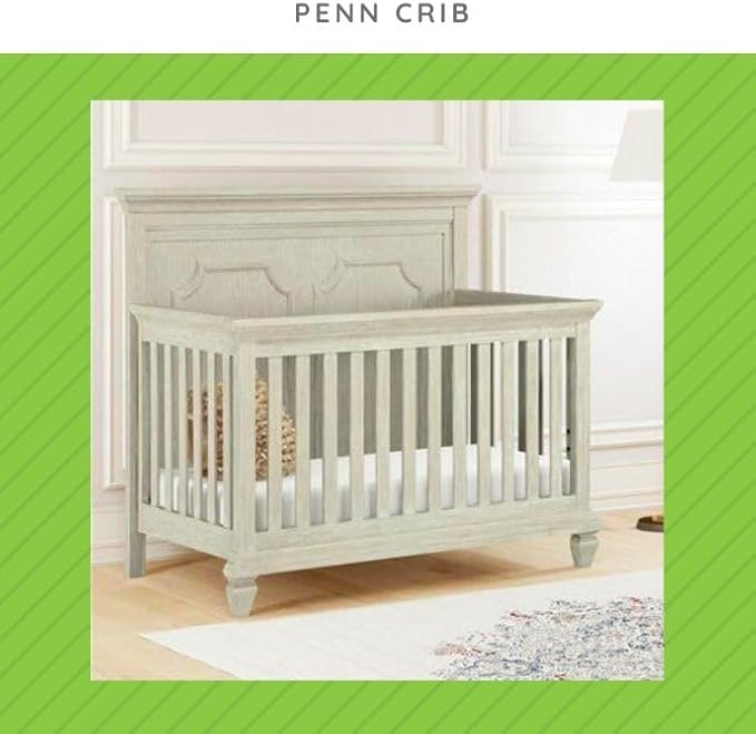Full-Size Conversion Kit Bed Rails for Bertini Baby Convertible Cribs by Dorel - Solid Wood Rail - Toddler and Adult Bed Rail for Full-Size Beds - Essential Nursery & Baby Furniture (Grey Sand)