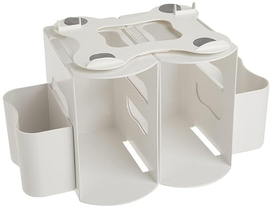 Prince Lionheart 2-in-1 Diaper Caddy - Modular Diaper Depot Organizer for Holding All Nursery Essentials – Versatile Storage for Diapers, Creams, Wipes, and More