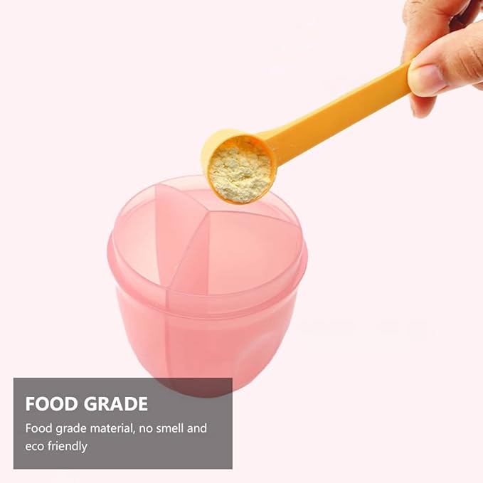 Kisangel Large Capacity Milk Powder Box Baby Formula Container Leak-Proof Food Grade Material Portable Travel Container for Baby Snacks 2-Pack 5.19X3.54X3.54In