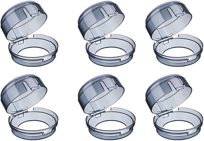OSALADI 6pcs Transparent Safety Covers Kitchen Stove Gas Knob Covers Toddler Child Proof Kitchen Safety Guard Child Safety Oven Knob Covers for Home Kitchen Easy Installation