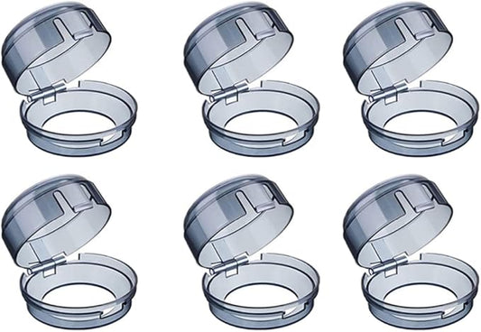 OSALADI 6pcs Transparent Safety Covers Kitchen Stove Gas Knob Covers Toddler Child Proof Kitchen Safety Guard Child Safety Oven Knob Covers for Home Kitchen Easy Installation