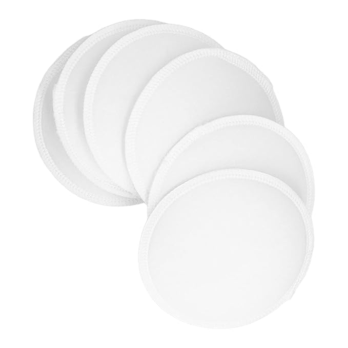 Nursing Pads, 12 Pcs Washable Pure Cotton for Breastfeeding