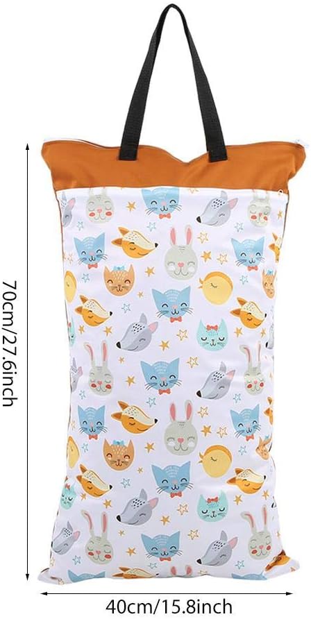 Large Hanging Wet Dry Cloth Diaper Pail Bag for Reusable Diapers or Laundry Reusable Hanging Wet Dry Cloth Diaper Bag(#1)
