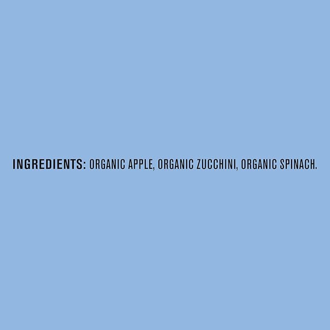 GERBER ORGANIC FOR BABY 2nd Foods Apple Spinach Zucchini 10x4oz